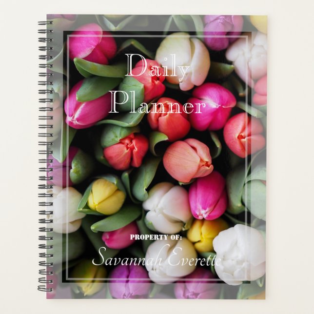 HAMbWG - Photo Daily Planner - Tulips (Front)