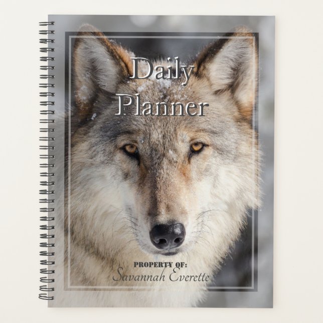 HAMbWG - Photo Daily Planner - Wolf (Front)