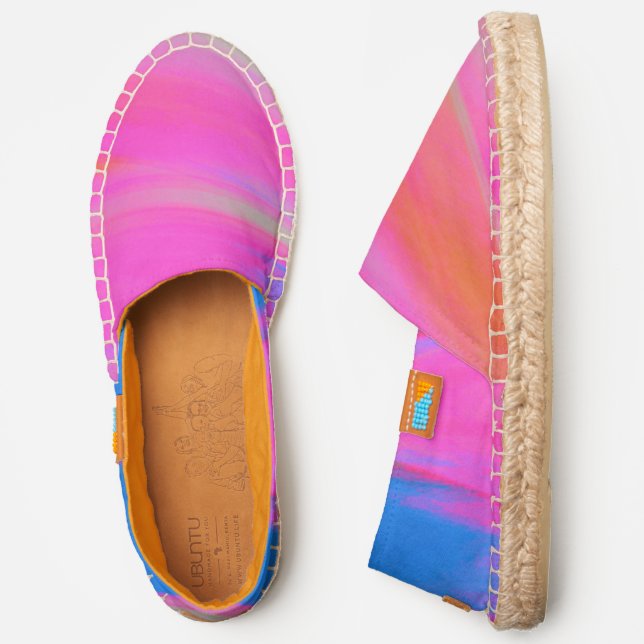 HAMbWG Pink Blue Orange Espadrilles (Side)