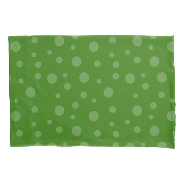 HAMbWG Polka Dot - Lime Green Pillow Case (Front)