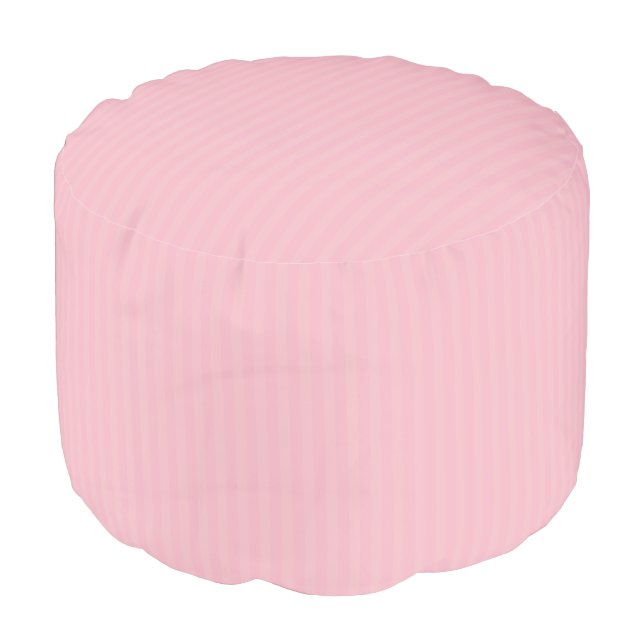 HAMbWG Pouf Chair - Pink Stripe (Angled Front)