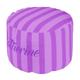 HAMbWG Pouf Chair -  Purple Lilac Stripes