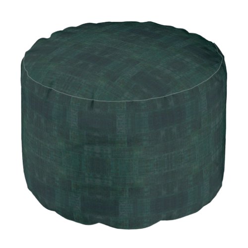 HAMbWG Pouf Chair _  Teal Green Distressed
