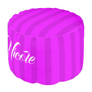 HAMbWG Pouf Chair - Violet/Violet Stripes
