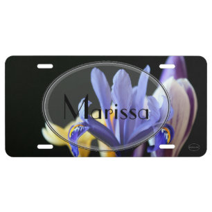 HAMbWG Purple Iris License Plate