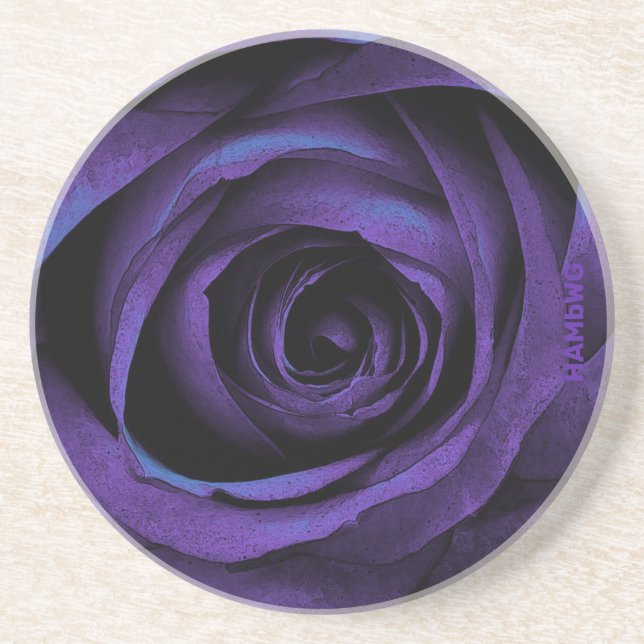 HAMbWG Purple Rose Drink Coaster (Front)