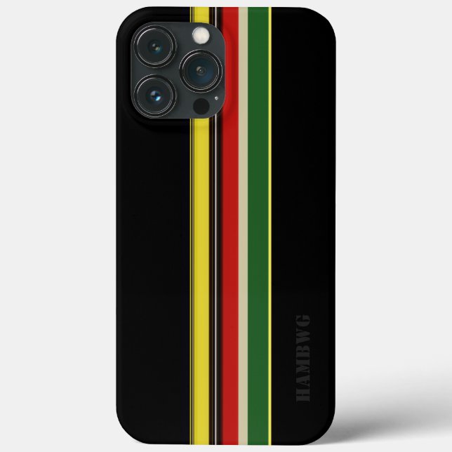 HAMbWG  - Samsung Cell Phone Case - Black w Color (Back)