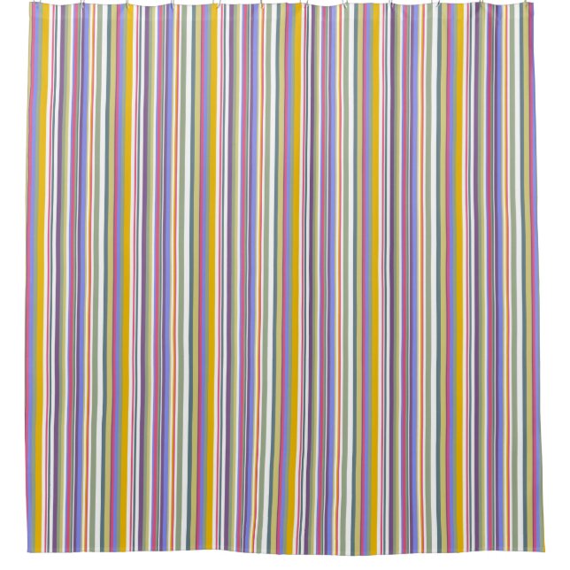 HAMbWG - Shower Curtain - Multi Color Bright Muted (Front)