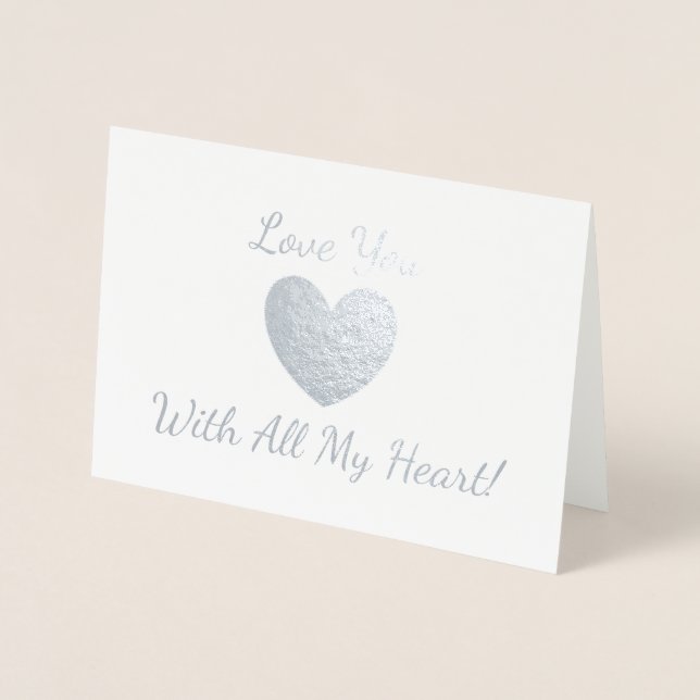 HAMbWG - Silver Foil Card - Gold Heart (Front)