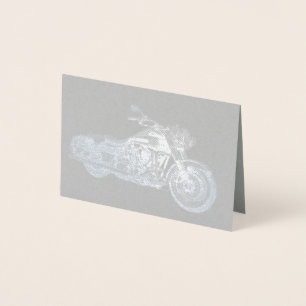 HAMbWG - silver Foil Card - Motorcycle