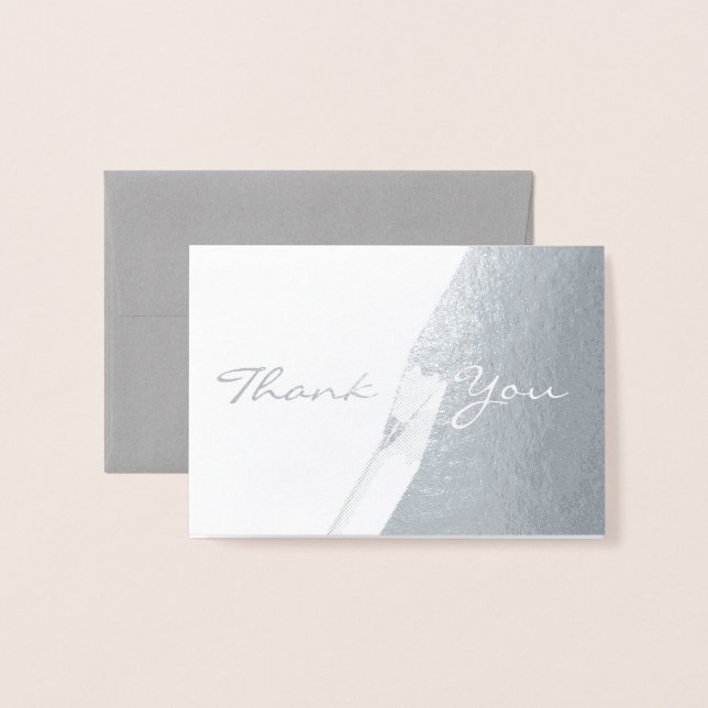 HAMbWG - Silver Foil Card - Thank You (Front With Envelope)