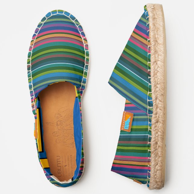 HAMbWG Skater Stripe Espadrilles (Side)