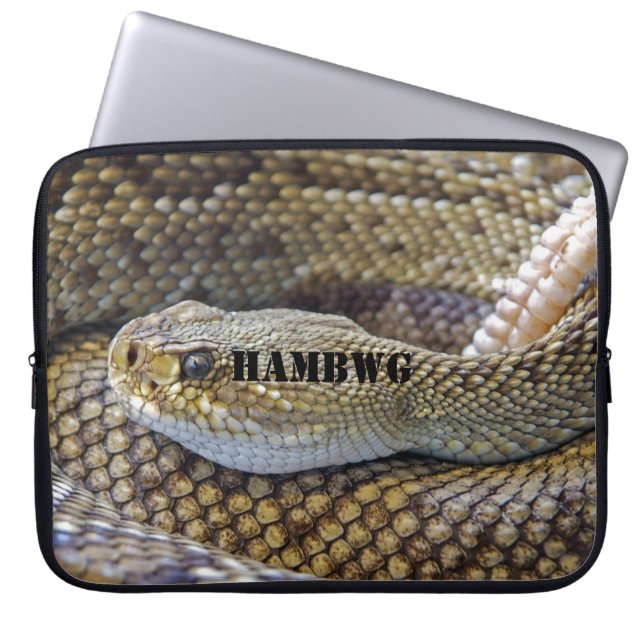 HAMbWG Snake - 15" Neoprene Laptop Sleeve (Front)