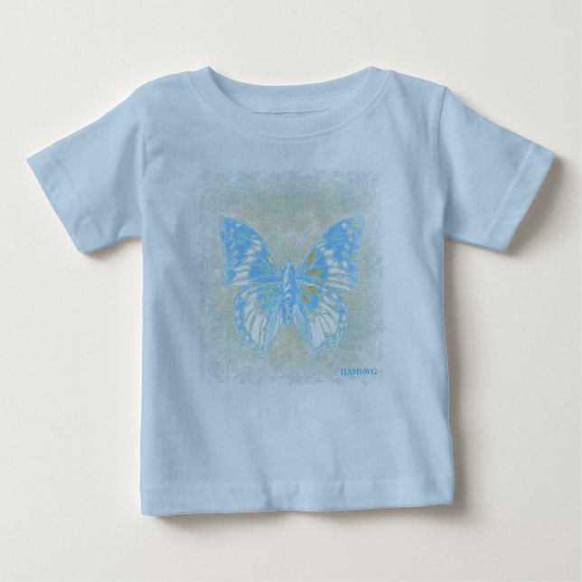 HAMbWG - Sweatshirt - Blue Butterfly Baby T-Shirt (Front)