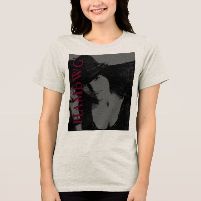 HAMbWG - T-Shirts - HAMbWG B W Face w  Logo 6 (Front)