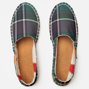 HAMbWG Teal Plaid Espadrilles