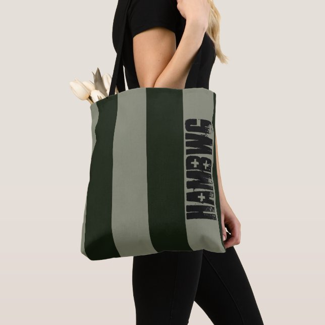 HAMbWG - Tote Bag - Army Green HAMbWG Logo (Close Up)