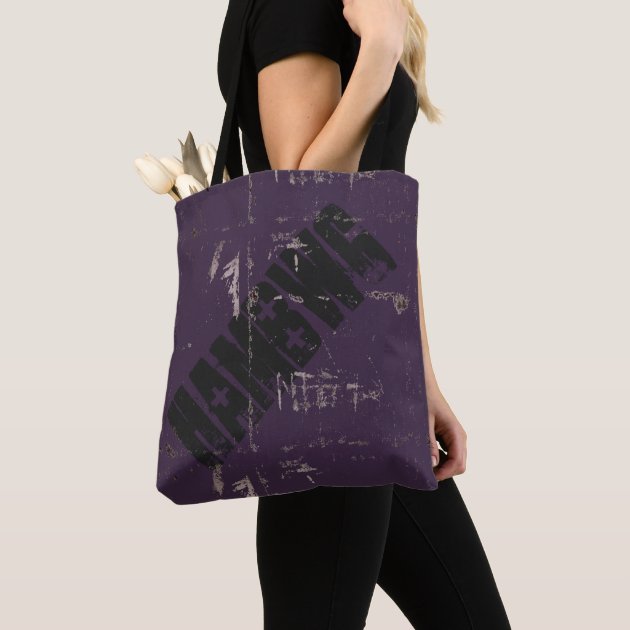 plum tote bag