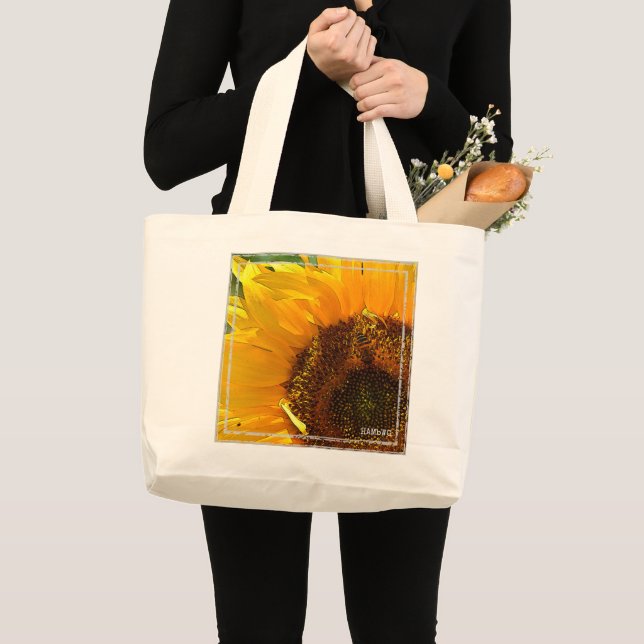 HAMbWG - Tote Bag - Painted Sunflower (Front (Product))