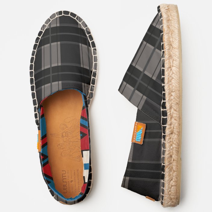 plaid espadrilles