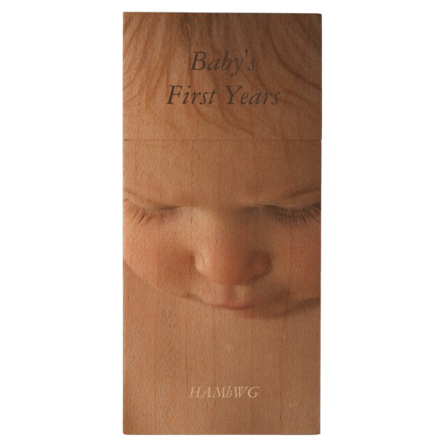 HAMbWG  USB Flash Drive - Baby Close-up (Back (Vertical))