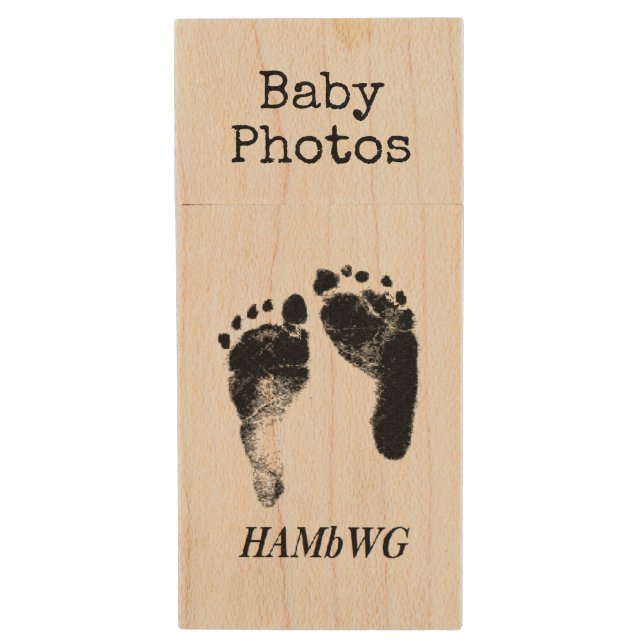 HAMbWG  USB Flash Drive - Baby Feet (Front Vertical)
