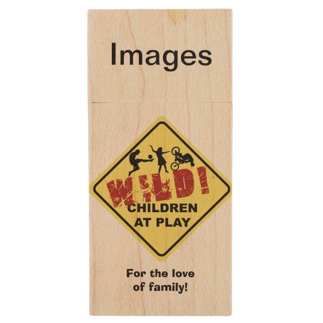 HAMbWG - USB Flash Drive -  Children at Play (Front Vertical)