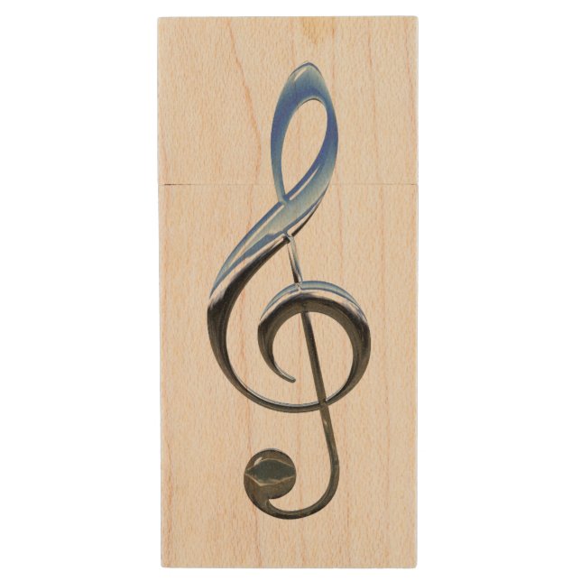 HAMbWG - USB Flash Drive - G Clef (Front Vertical)