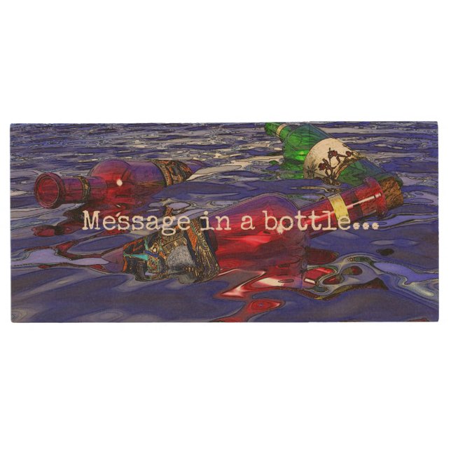 HAMbWG  USB Flash Drive - Message in a bottle (Front)