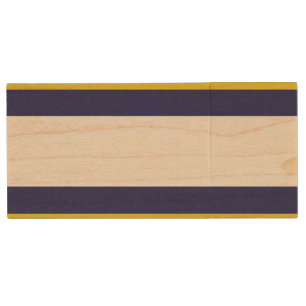 HAMbWG - USB Flash Drive - Navy & Yellow Stripe