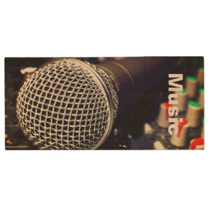 HAMbWG - USB Flash - Microphone Wood Flash Drive