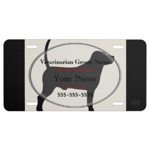 HAMbWG Veterinarian Graphic Advertisement License Plate