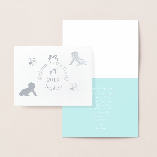 HAMbWG - Welcome to the world - Niece Foil Card (Display)