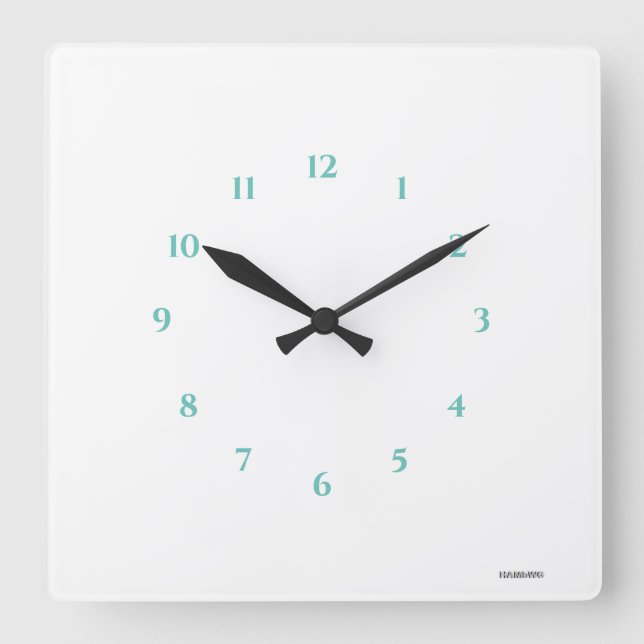 HAMbWG White Acrylic Wall Clock (Front)