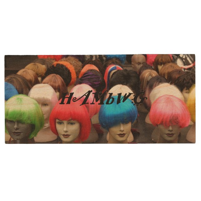 HAMbWG - Wigs - USB Wooden Flash Drive - Choose GB (Front)