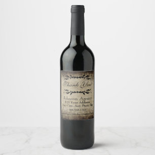 HAMbWG - Wine Bottle Label - Distressed Look