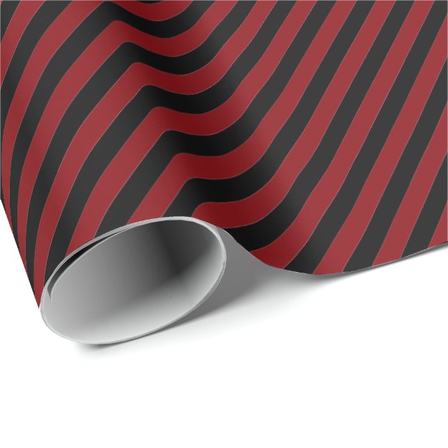 HAMbWG Wrapping Paper - Red/Black Stripe (Roll Corner)