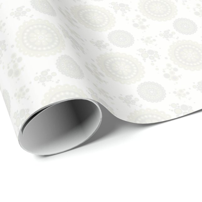 HAMbWG Wrapping Paper - Wh/Gry/Crme Patterned (Roll Corner)