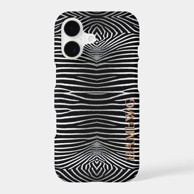 HAMbWG - Zebra inspired pattern Iphone Case (Back)
