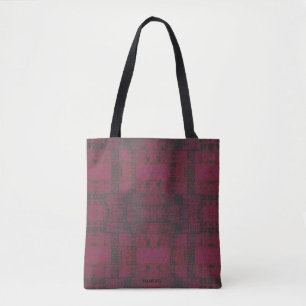 HAMbWG - Zipper Tote - Cherry/Charcoal