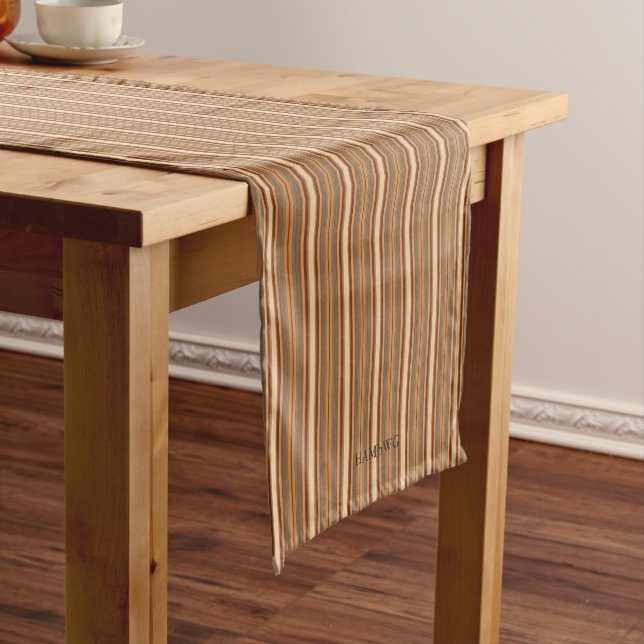 HAMbyWG 14 X 72 Table Runner - Caramel/Gray/Beige (In Situ)