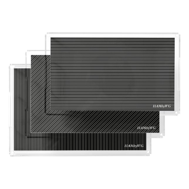 HAMbyWG Acrylic Vanity Trays - Black or Any Color (Set)