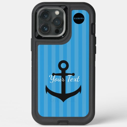 HAMbyWG  _  Anchor and Stripes iPhone 13 Pro Max Case