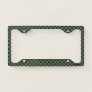 HAMbyWG Any Color Tiny Two-Toned Checker License Plate Frame
