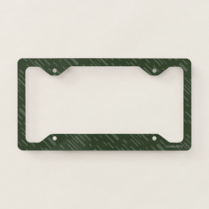 HAMbyWG Any Color Tiny Two-Toned Diagonal  Dashes License Plate Frame