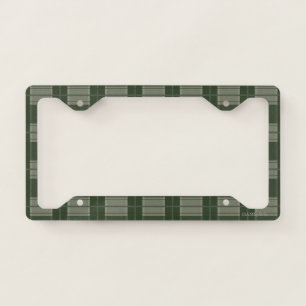 HAMbyWG Any Color Tiny Two-Toned Plaid License Plate Frame
