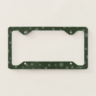 HAMbyWG Any Color Tiny Two-Toned Polka Dots License Plate Frame