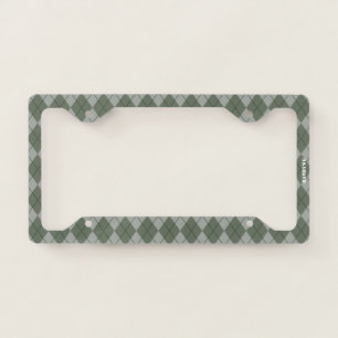 HAMbyWG Any color With Two Toned Argyle License Plate Frame