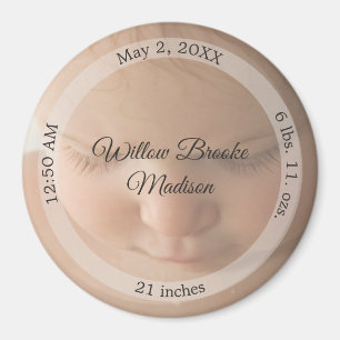 HAMbyWG - Baby Birth Announcement Magnet