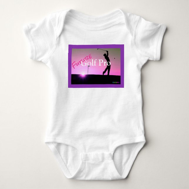 HAMbyWG - Baby T-Shirt - Girl Future Golf Pro Baby Bodysuit (Front)